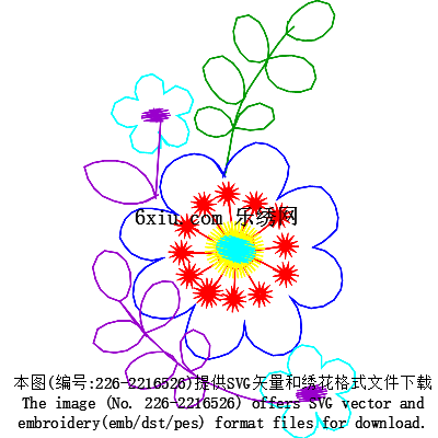 svg矢量绣花图下载