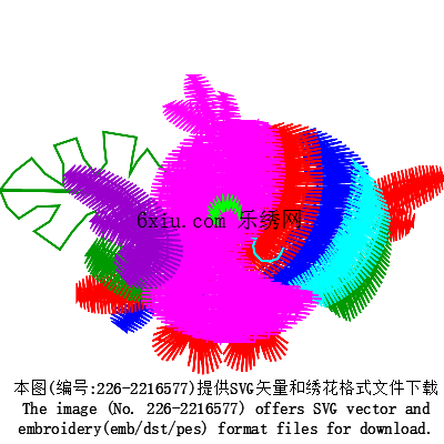 svg矢量绣花图下载