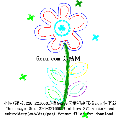 svg矢量绣花图下载