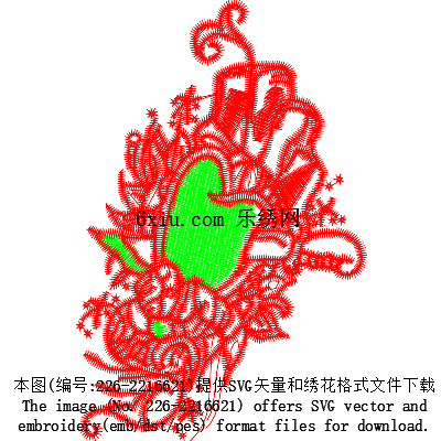 svg矢量绣花图下载