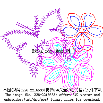svg矢量绣花图下载