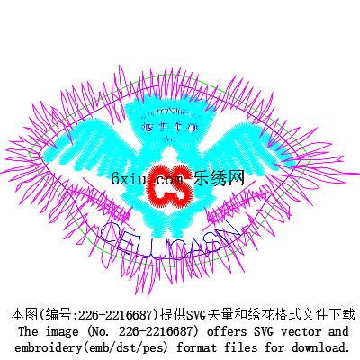 svg矢量绣花图下载