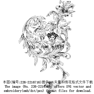 svg矢量绣花图下载
