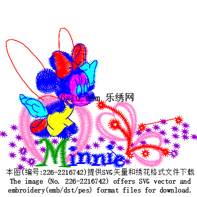 svg矢量绣花图下载