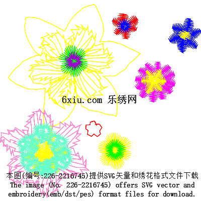 svg矢量绣花图下载
