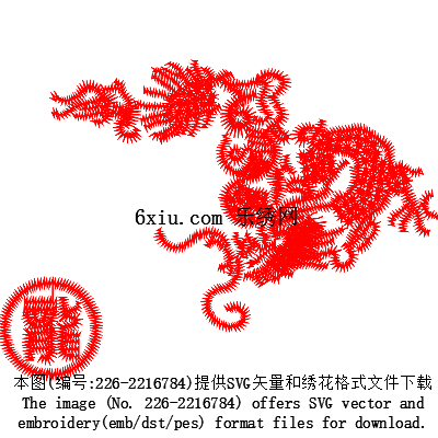 svg矢量绣花图下载
