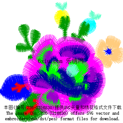 svg矢量绣花图下载
