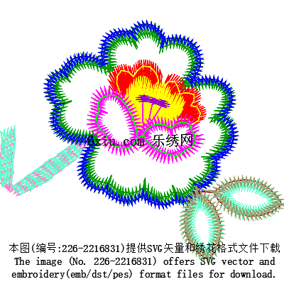 svg矢量绣花图下载