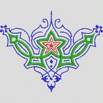 彩色星形装饰图案 简单小花样