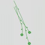 绿色植物刺绣图案 简单小花样