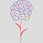 刺绣花卉图案设计图 简单小花样