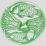 绿色鱼形刺绣图案 卡通童装