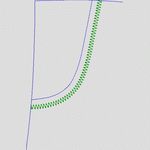 弹簧沿曲线路径运动示意图 牛仔裤