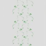 绿色藤蔓玫瑰图案 家纺窗帘