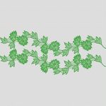 绿色花卉蕾丝图案 家纺窗帘