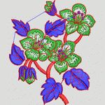 刺绣花卉图案设计 植物花型