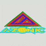 三角形标志与“AZONIC”字样 章仔字母