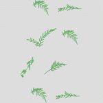 绿色植物图案背景 家纺窗帘