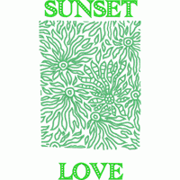 字母- sunset love