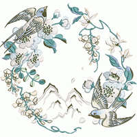 燕子绣花花样版带下载