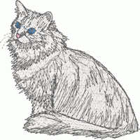 猫咪绣花花样版带下载