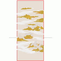 金色云朵与灰色背景 山水墙布 背景墙绣花花样版带下载