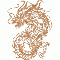 龙的纹样绣花花样版带下载