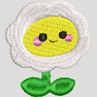 可爱刺绣雏菊图案 flower绣花花样版带下载