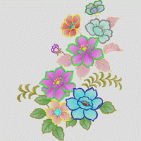 靓花绣花花样版带下载