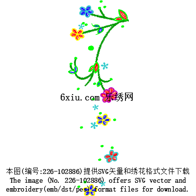 svg矢量绣花图下载