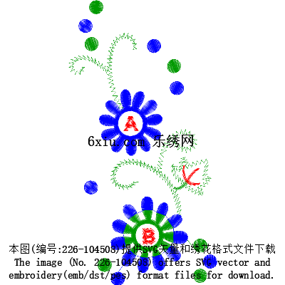 svg矢量绣花图下载