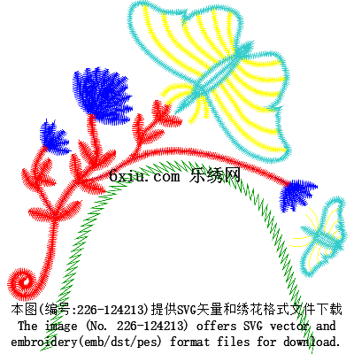 svg矢量绣花图下载
