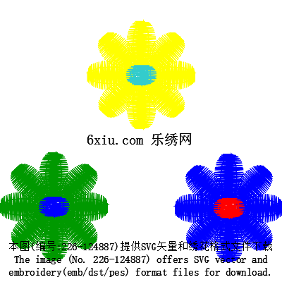 svg矢量绣花图下载