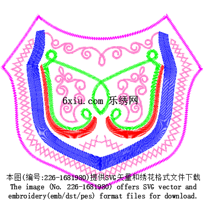 svg矢量绣花图下载
