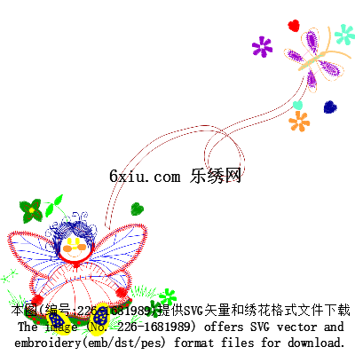 svg矢量绣花图下载
