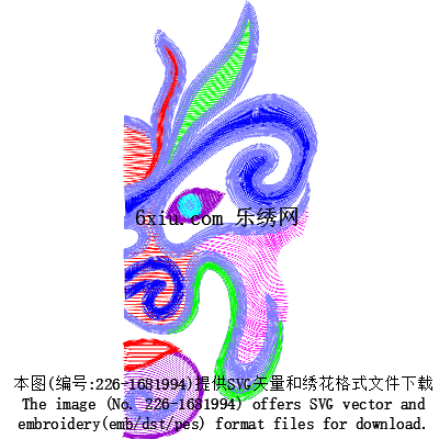 svg矢量绣花图下载