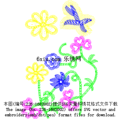 svg矢量绣花图下载