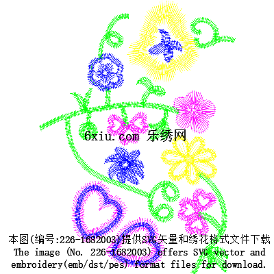 svg矢量绣花图下载
