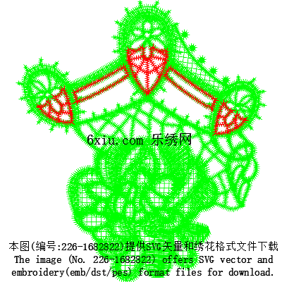 svg矢量绣花图下载