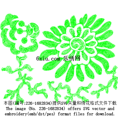 svg矢量绣花图下载