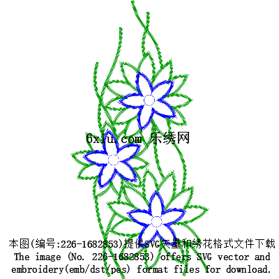 svg矢量绣花图下载
