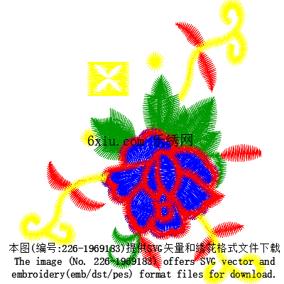 svg矢量绣花图下载