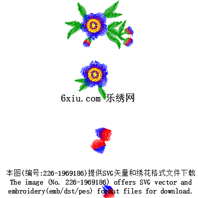 svg矢量绣花图下载