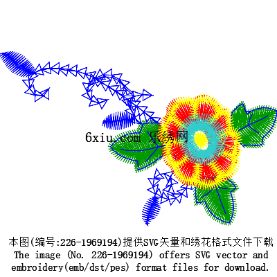 svg矢量绣花图下载