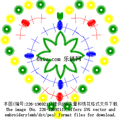 svg矢量绣花图下载