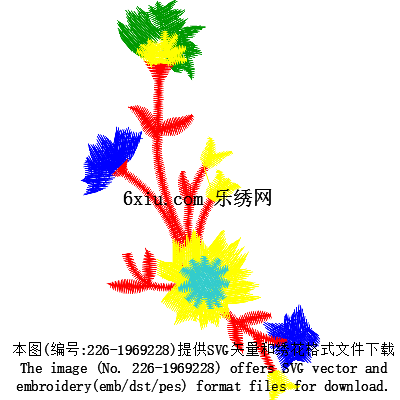 svg矢量绣花图下载