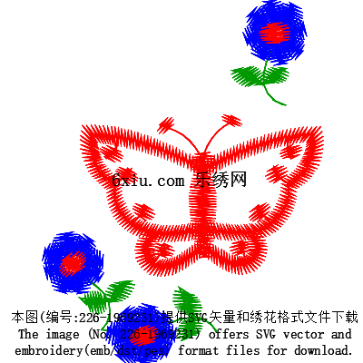 svg矢量绣花图下载