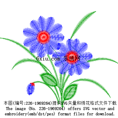 svg矢量绣花图下载