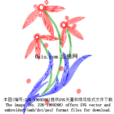 svg矢量绣花图下载