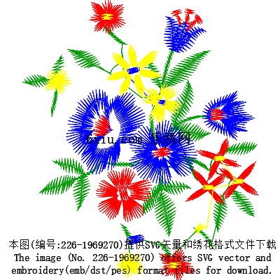svg矢量绣花图下载